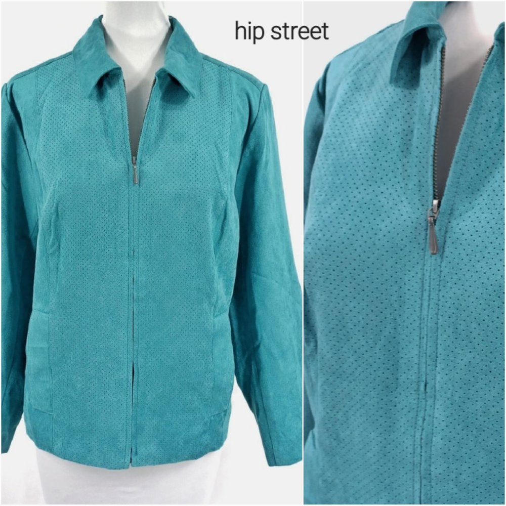 STUDIO WORKS Jacket Microsuede Zip Front 16P